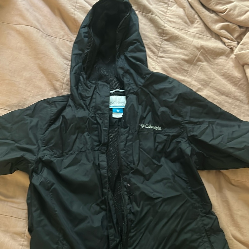 Columbia hooded rain coat